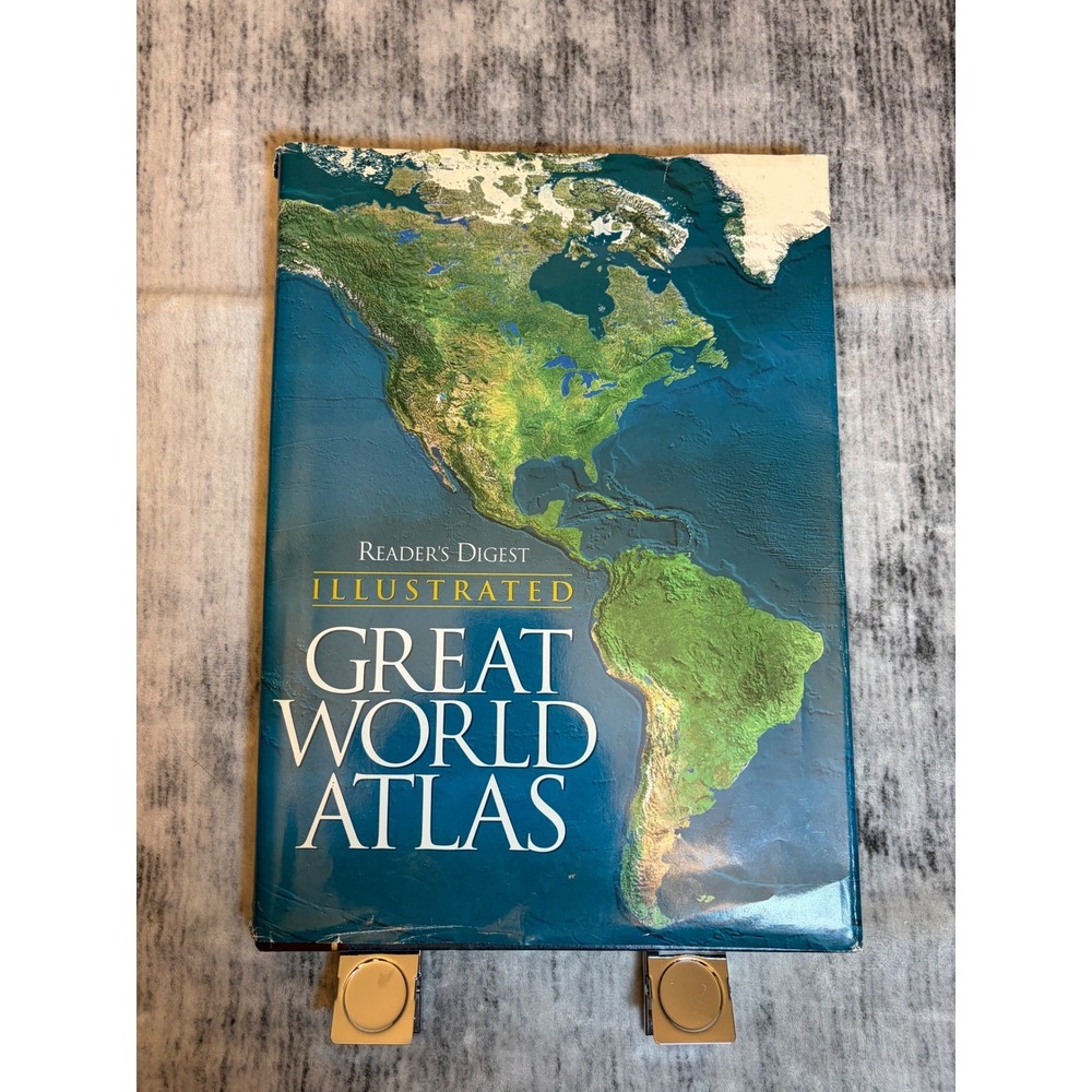 Reader's Digest Illustrated Great World Atlas Hardcover 1997 Maps Reference